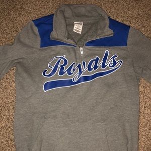 Royals baseball quarter zip